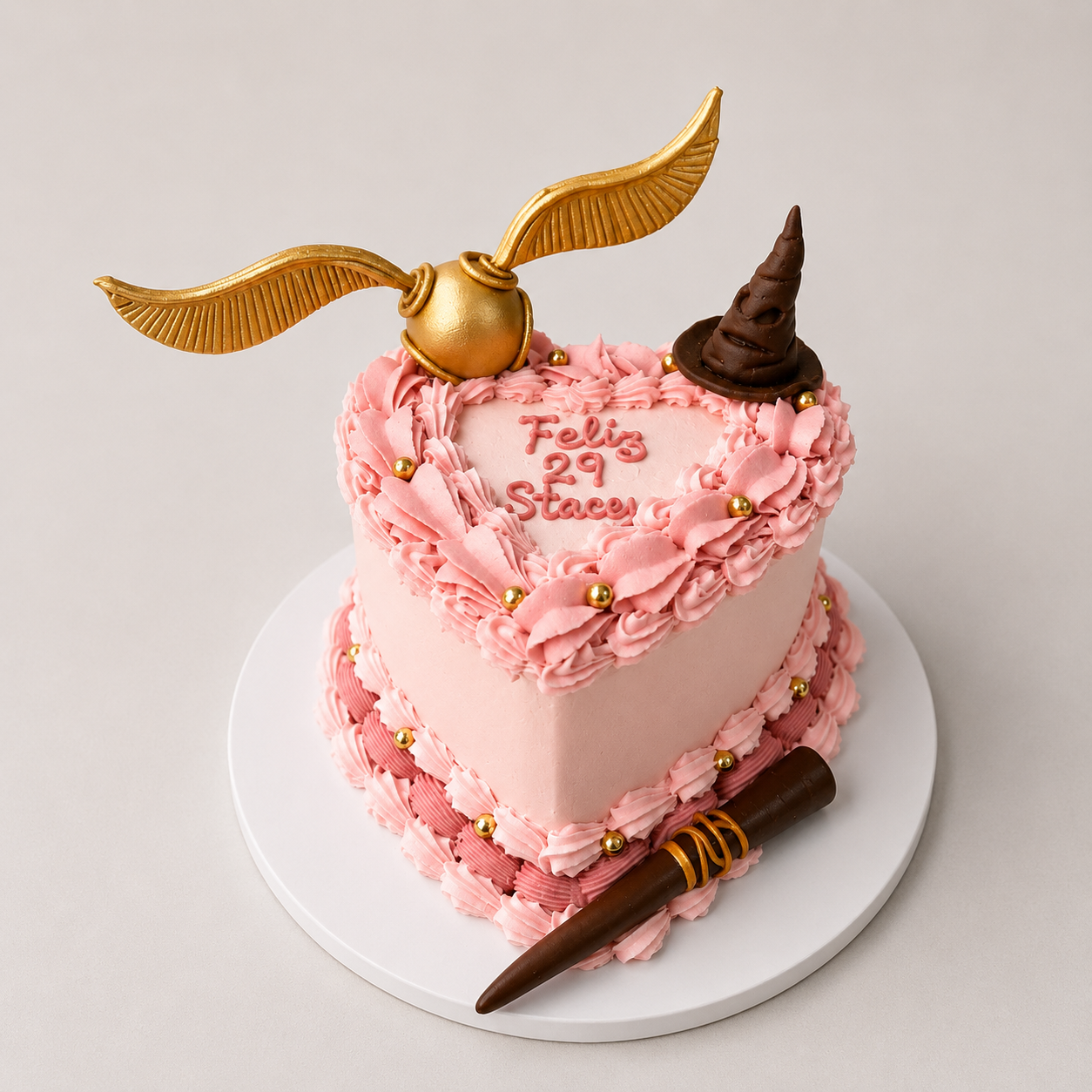 Torta de corazón Harry Potter